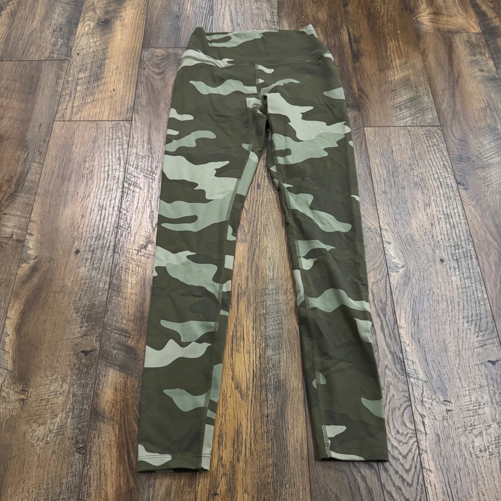 Victorias Secret PINK Ultimate Camo High Waisted Leggings Green Small Athletic‎